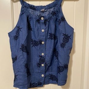 Gap Pineapple Tank Style Blouse